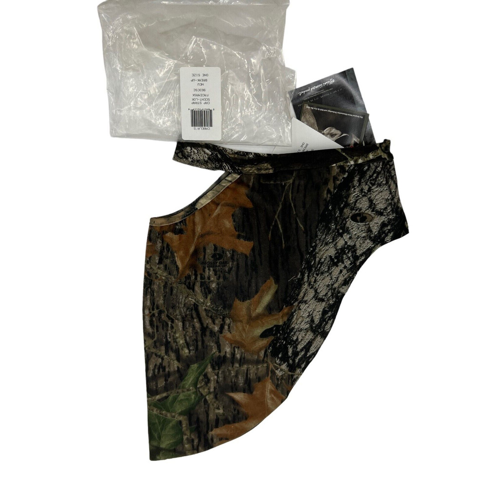 Vintage Cabelas Cap Strap FaceMask Mens One Size Camo Hunting Scentlok Made USA‎